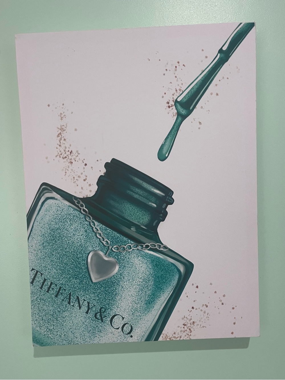 Tiffany & Co. Nail Polish Artwork Canvas